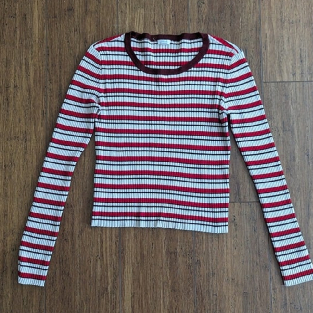 Garage Ribbed Striped Top Size large - Picture 2 of 7